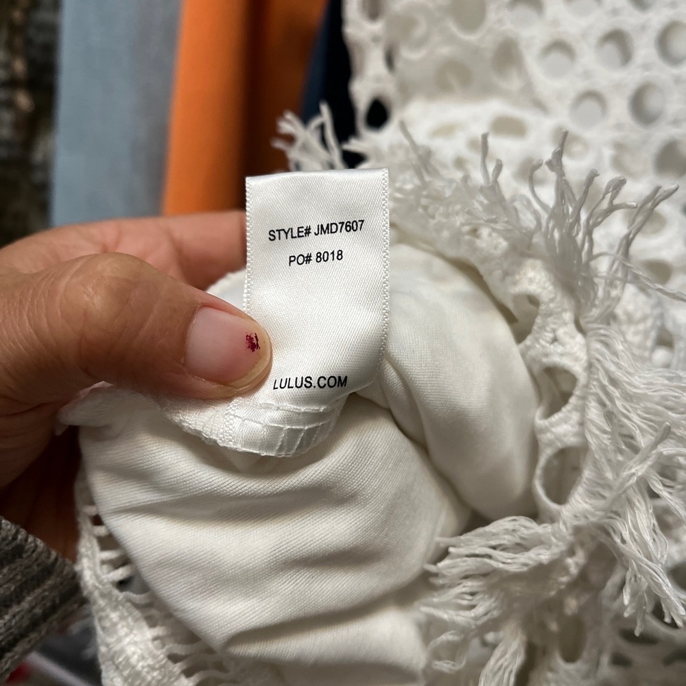 NWT Lulu's Dawn Of Luv Perfection White Lace Dress - Picture 8 of 13